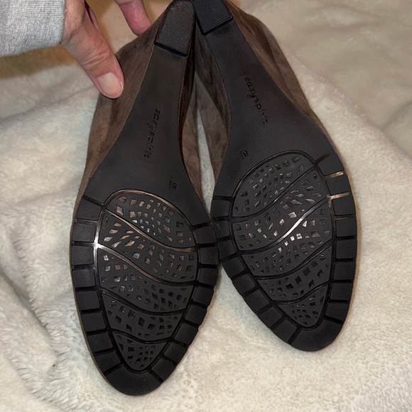 Easy Spirit Women's Taupe leather suede Wedge Shoes - Picture 7 of 7